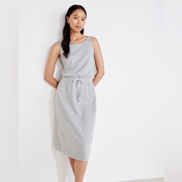 Haven Well Within Dresses & Skirts - Haven Well Within Anthropologie Gray Cotton Midi Dress Size M Drawstring Waist